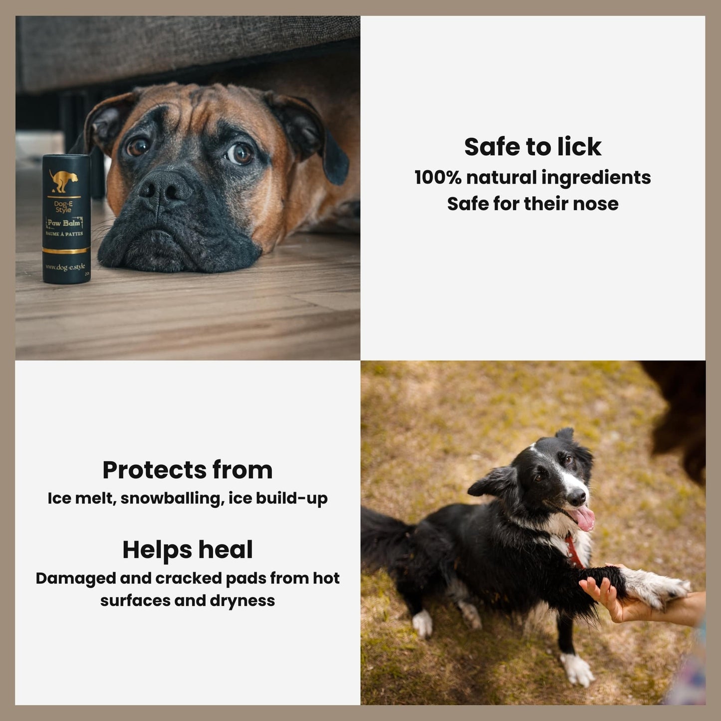 Paw Balm for dogs and cats - Hydrates, soothes and prevents from freezing and burning