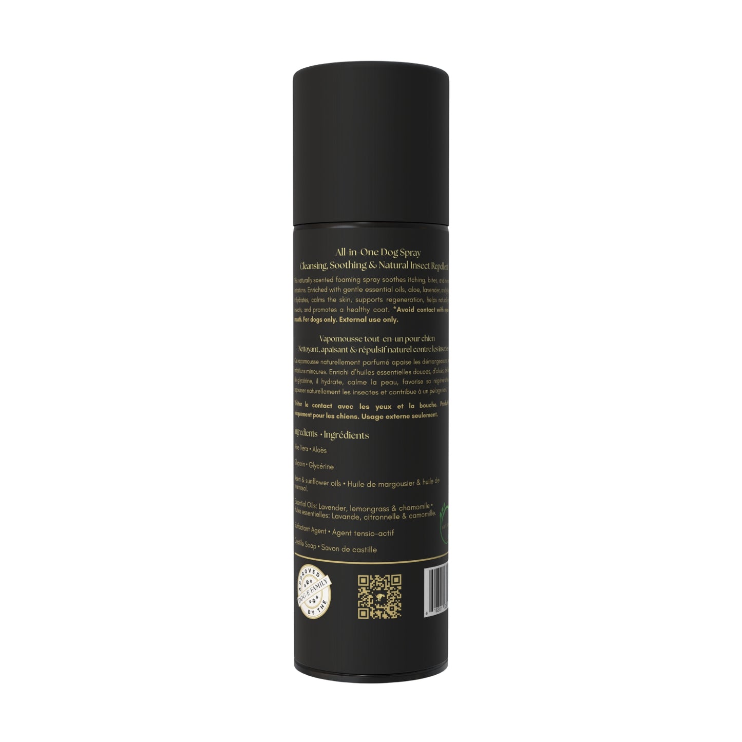 Natural No-Rinse Foaming Cleanser for Dogs – Cleans, Soothes & Repels Insects – 150ml